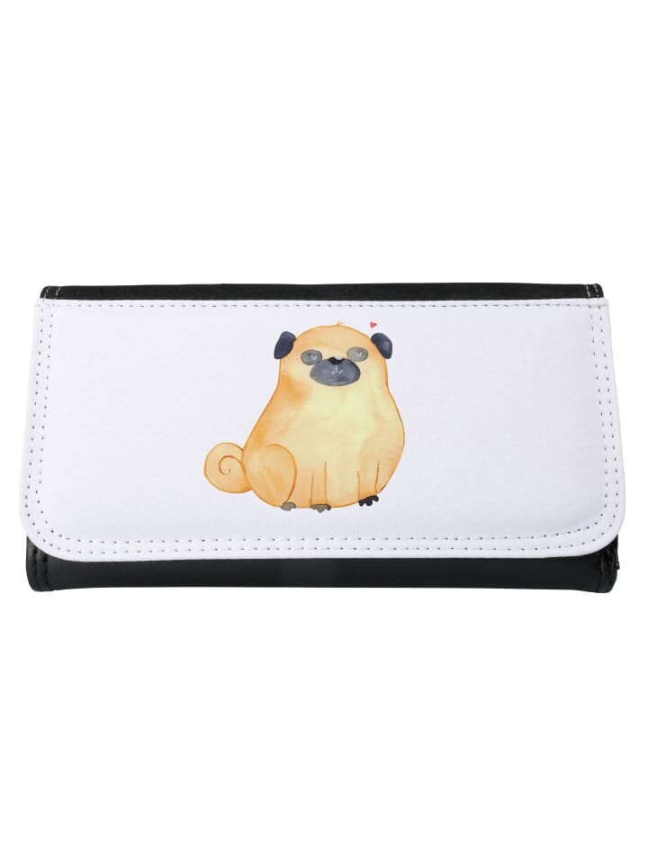 

Портмоне Mr & Mrs Panda Damen Mops ohne Spruch, белый