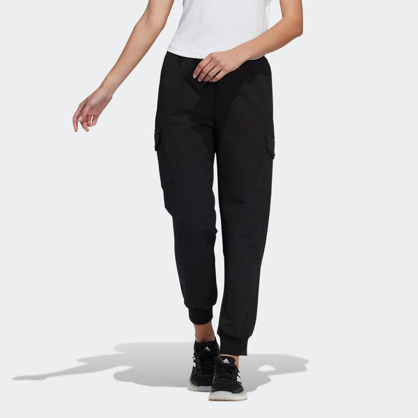 Штаны теплые тканые штаны Adidas, черный — фото 2