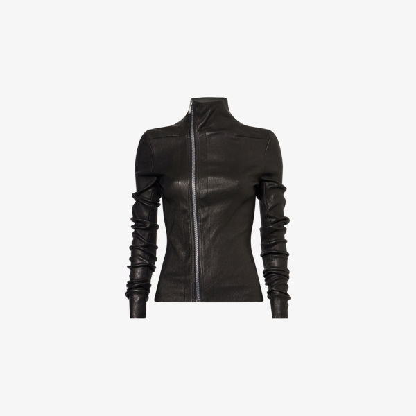 

Куртка Rick Owens Gary с высоким воротником, черный