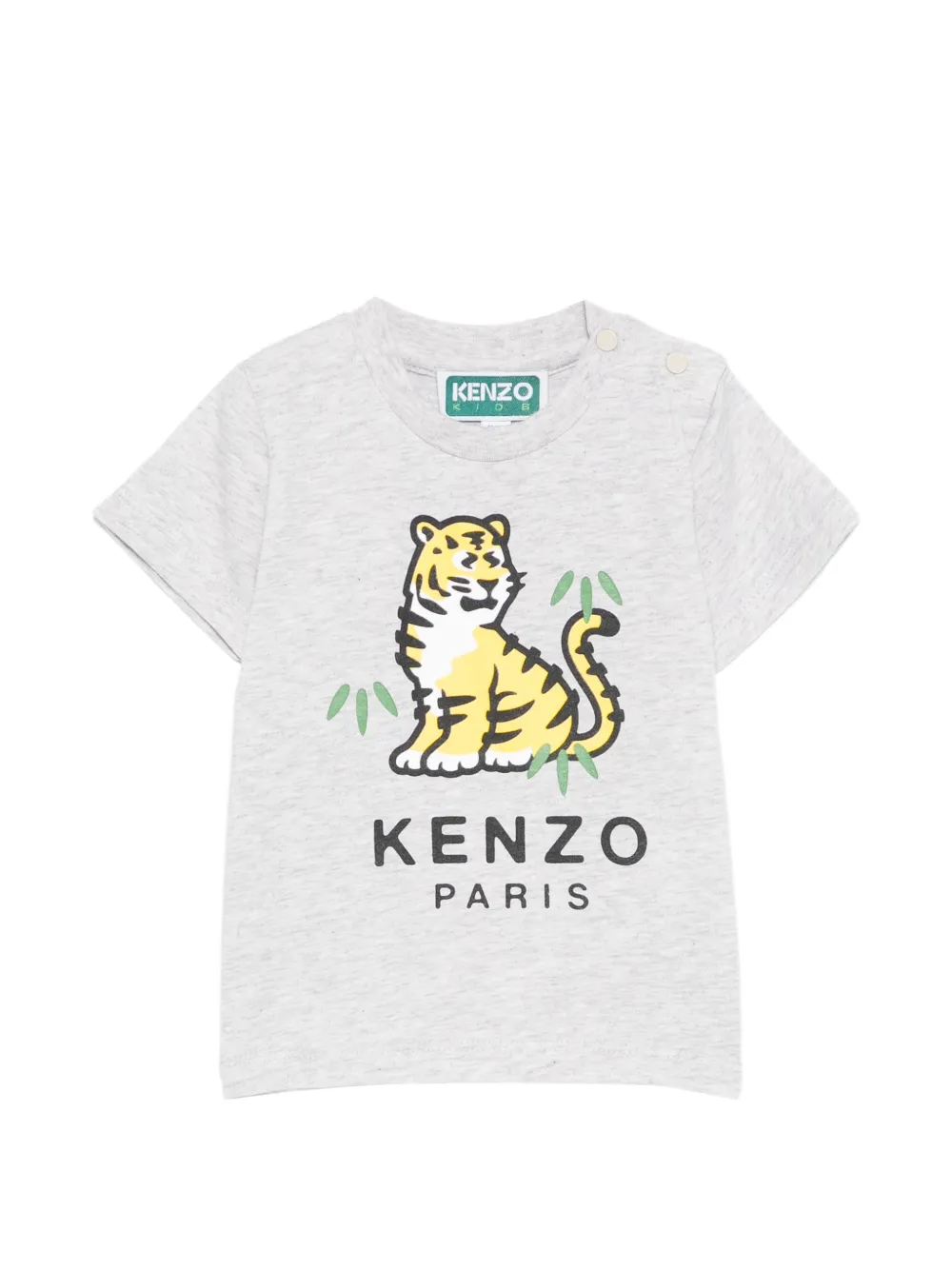 

Футболка с изображением тигра Kenzo Kids, серый