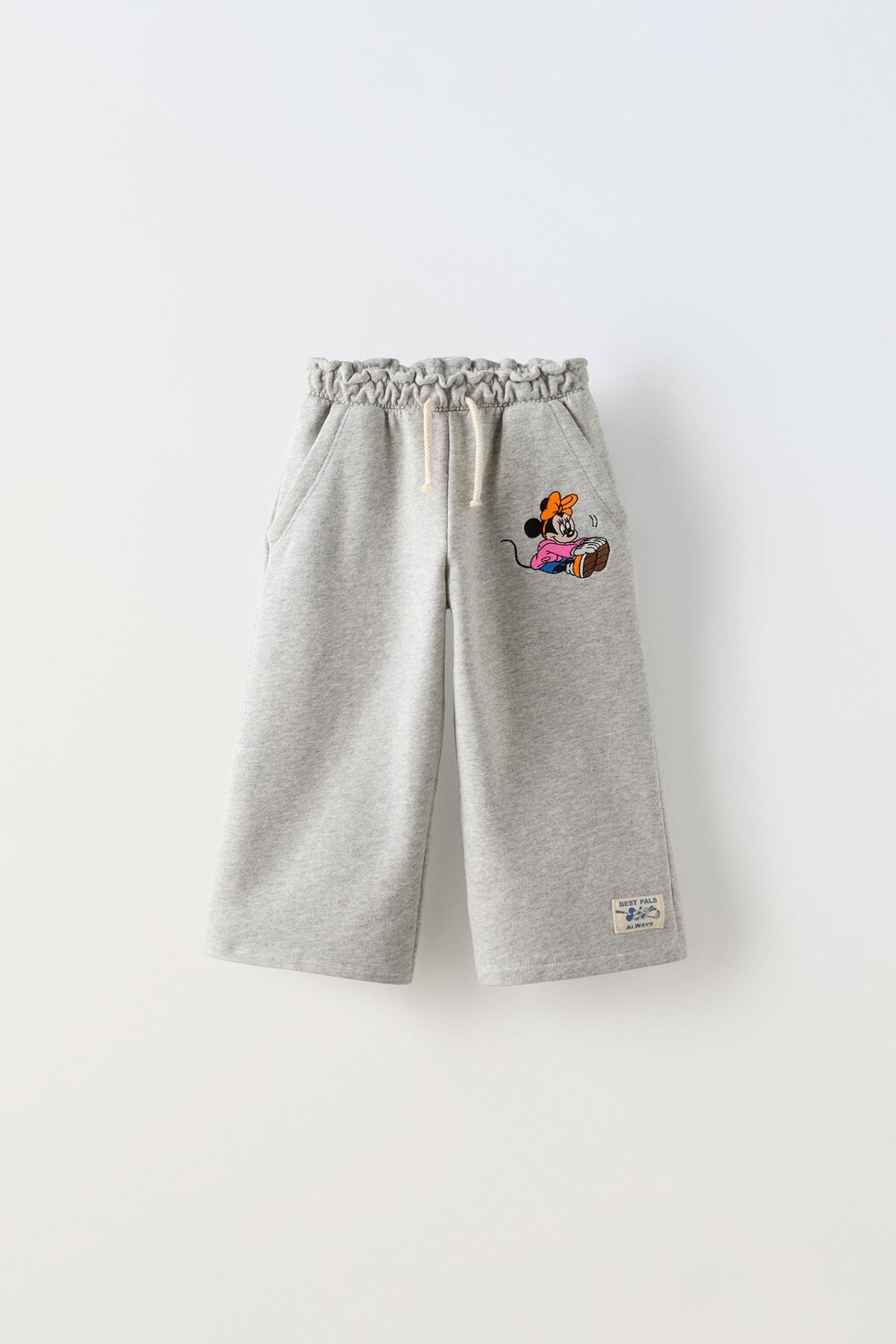 

Брюки с вышивкой минни маус disney ZARA, серый мергель