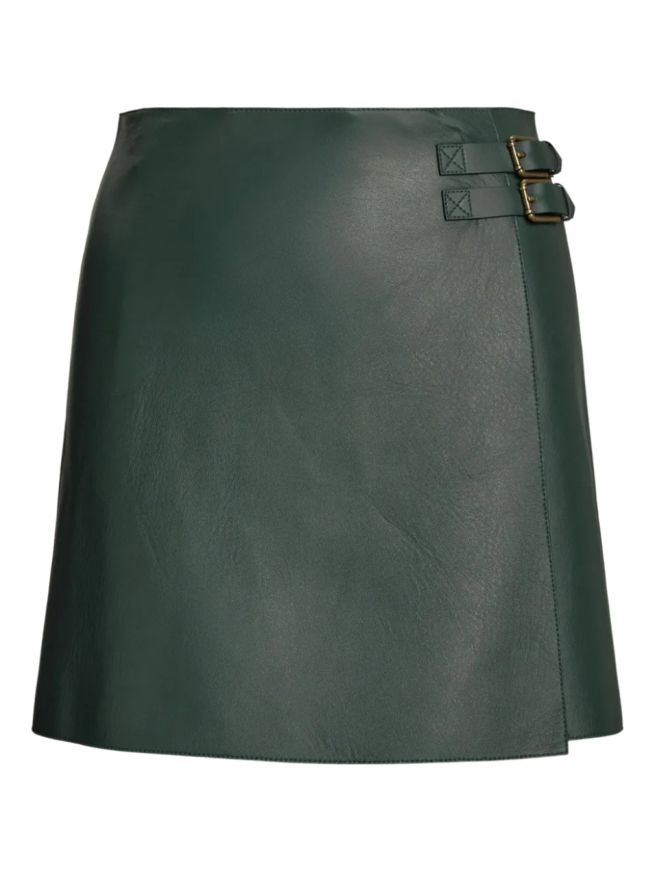

Ralph Lauren Collection кожаная мини-юбка с пряжками, зеленый