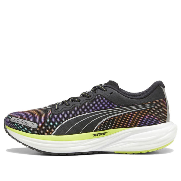 

Кроссовки deviate nitro 2 'black lime pow' Puma, фиолетовый