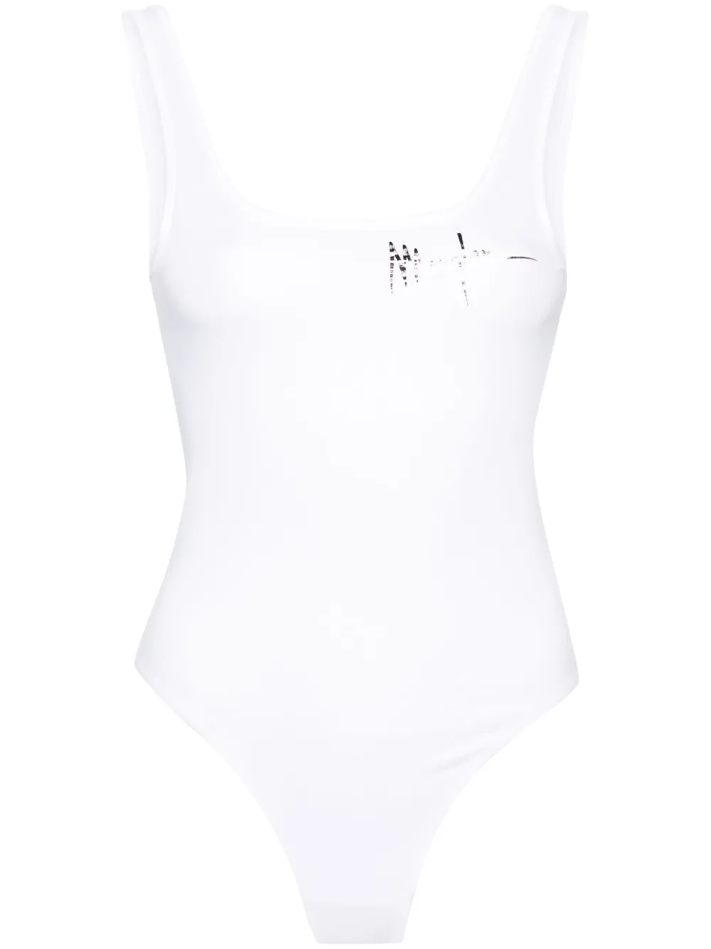 

Боди Signature с логотипом Mugler, белый