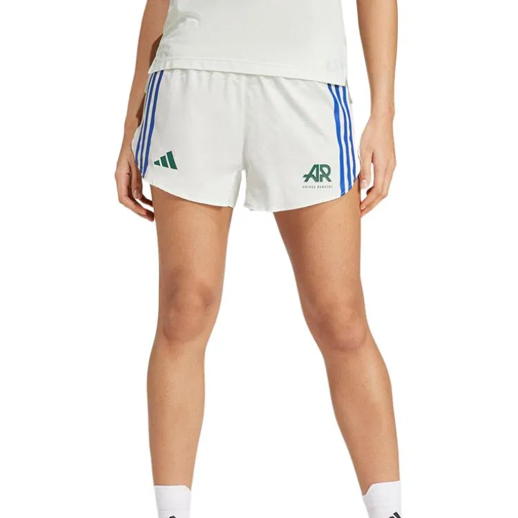 Женские беговые шорты White Adidas — фото 3