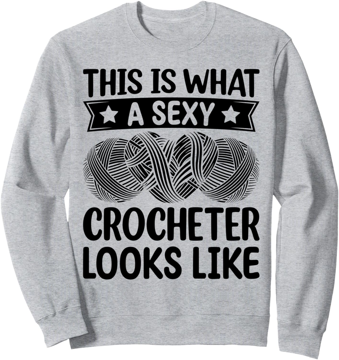 

Это как сексуальное вязание крючком - сексуальное вязание крючком. Толстовка Sexy Crocheter, серый