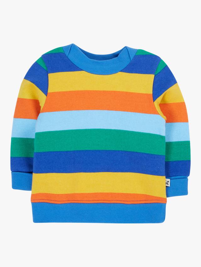 

Детская легкая толстовка в полоску из органического хлопка Frugi, разноцветный