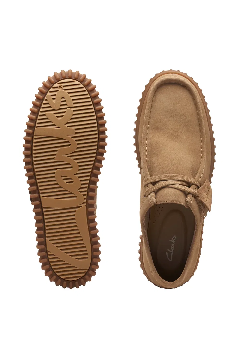 Ботинки Torhill Lo на шнуровке из замши Clarks Debenhams, бежевый — фото 3