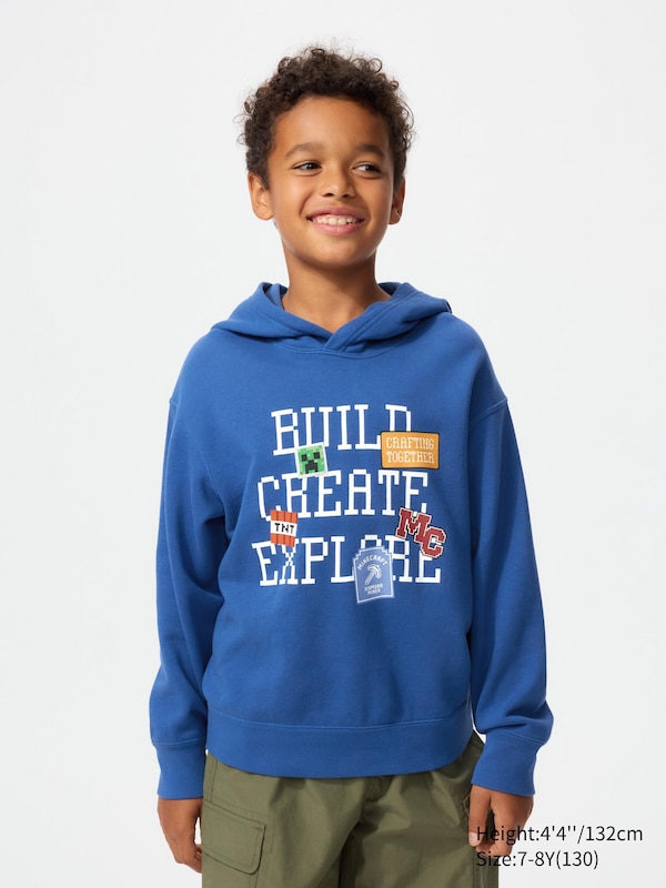 Толстовка UT Minecraft с графикой Uniqlo, 65 blue — фото 2