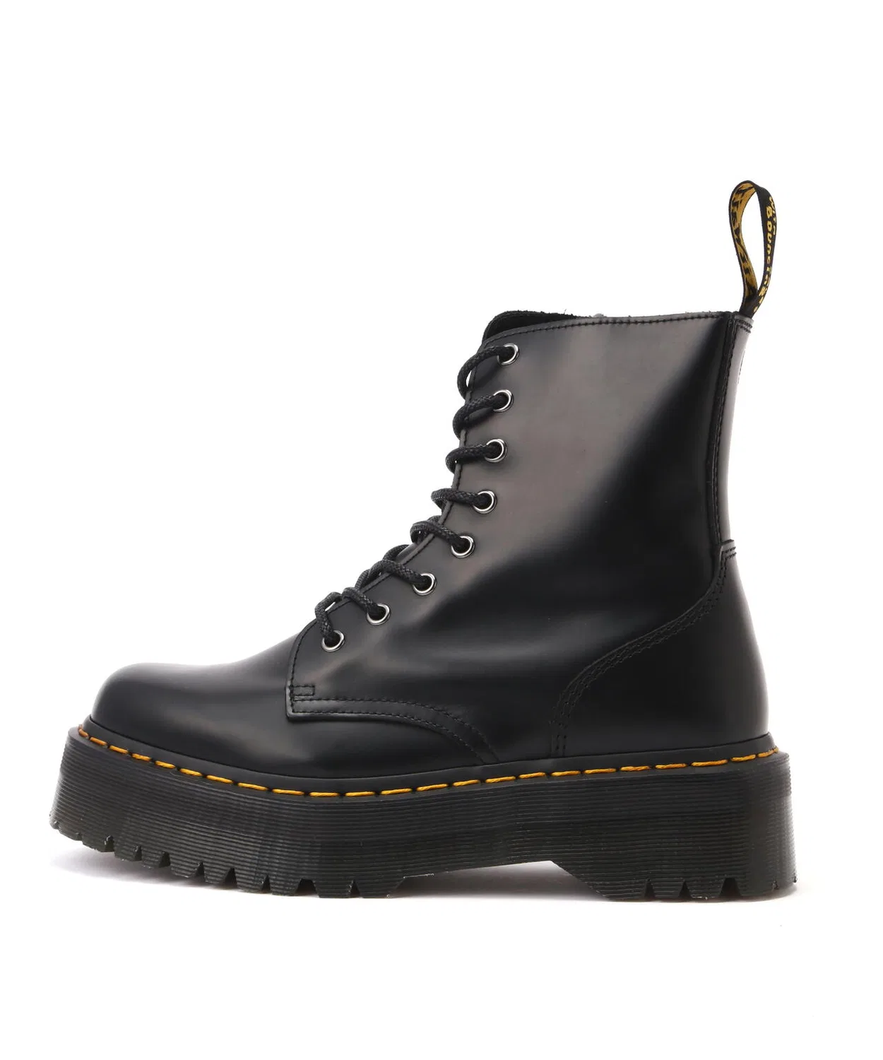 Ботинки JADON 8EYE BOOTS Dr. Martens на толстой подошве, чёрные
