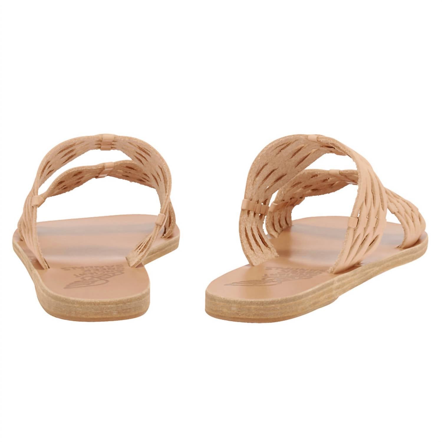 Женские плетеные сандалии Melia из вачетты натурального цвета Ancient Greek Sandals — фото 3