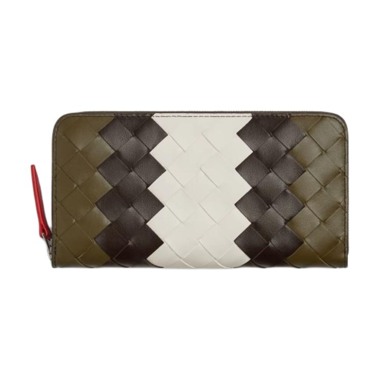

Bottega Veneta Кошелек из телячьей кожи intrecciato мужской mud brown и chocolate brown