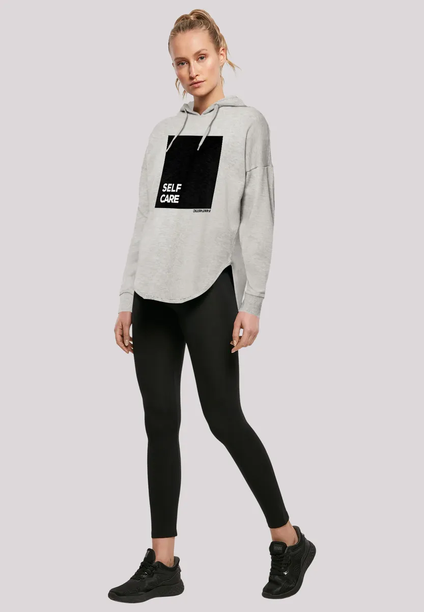 

Толстовка F4NT4STIC "SELF CARE OVERSIZE HOODIE", принт, серый