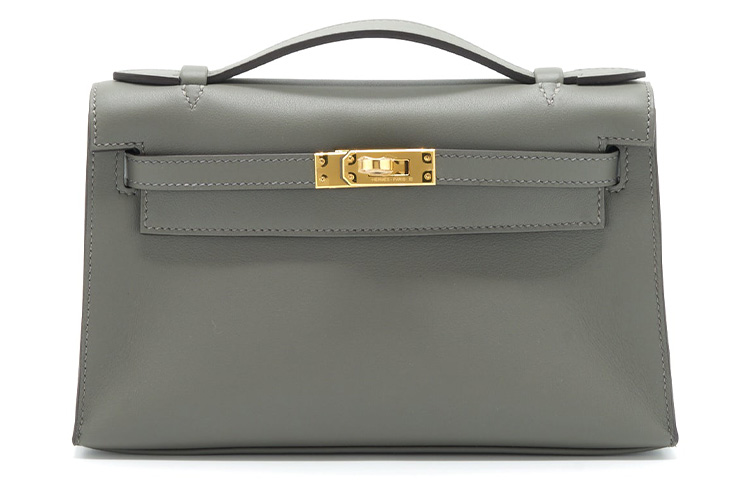 

Мини-сумка Kelly Generation 1 Swift Leather Kelly, обычная женская, 0 л, Grismeyer Rain Cloud Gray HERMES