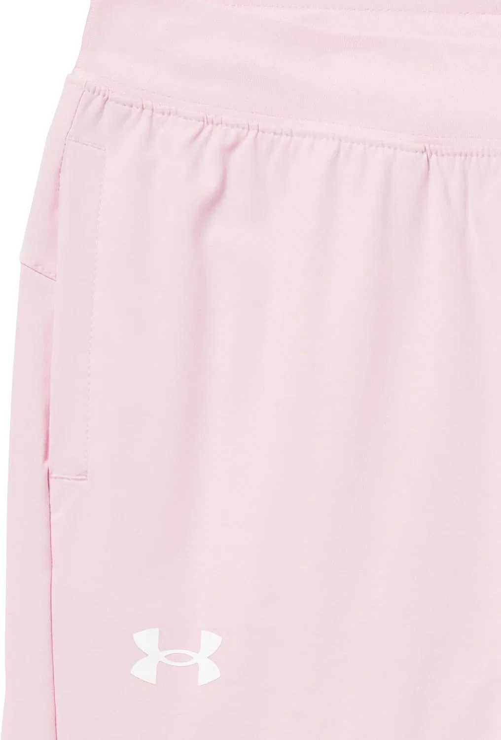 Детские спортивные брюки Under Armour Armoursport Woven Joggers, (647) Prime Pink//White — фото 2