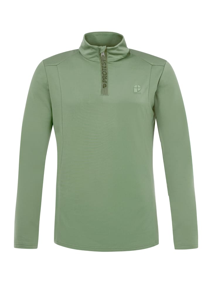 

Флисовый свитер Protest REWILL 1/4 zip active top, цвет Marl Green