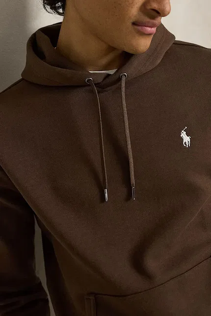 Толстовка с капюшоном бренд Polo Ralph Lauren, коричневый — фото 4