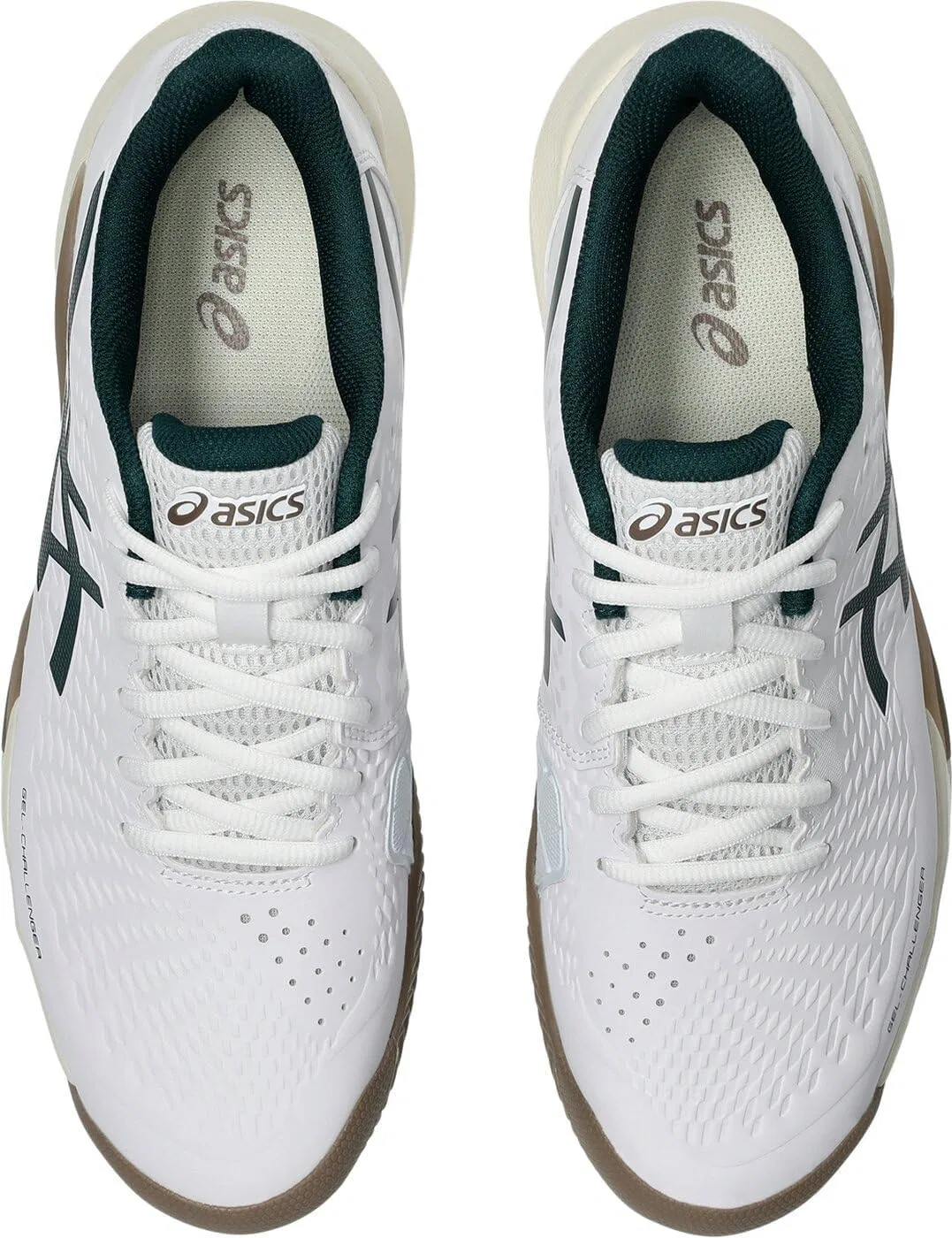 Кроссовки теннисные ASICS Gel-Challenger 14, White Saxon Green — фото 3