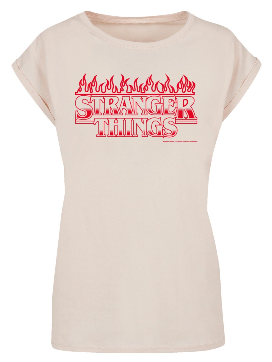 

Рубашка F4NT4STIC Stranger Things Flames Netflix TV Series, песочный