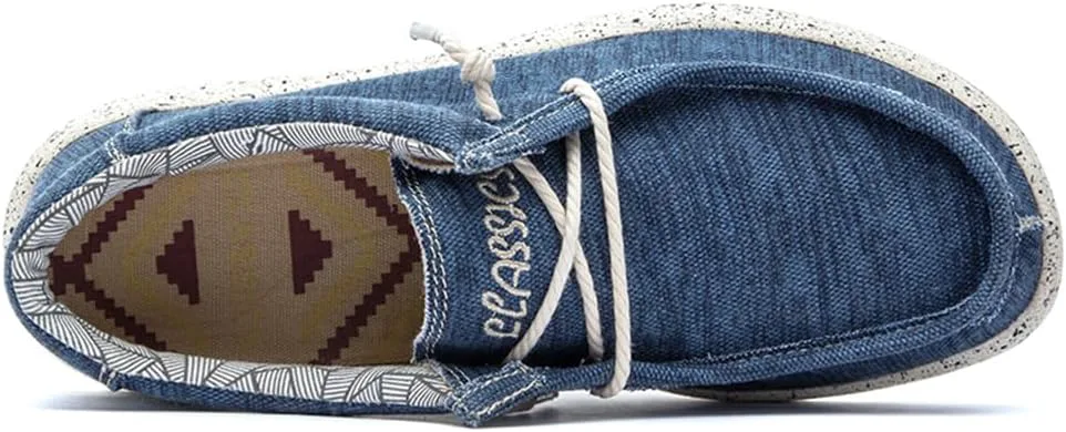 

Мужские лоферы без шнурков, дышащие, повседневные, удобные для ходьбы и вождения Abborora, синий