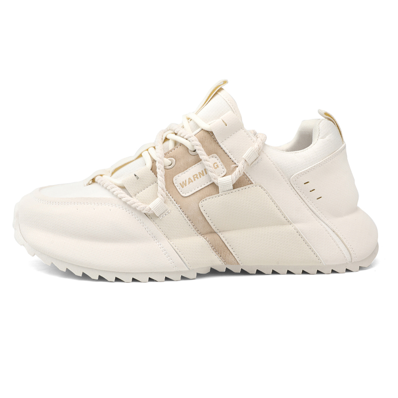 

Амортизирующие, противоскользящие, водонепроницаемые, легкие, увеличивающие рост низкие кроссовки на массивной подошве для мужчин Boogie Bear, Beige