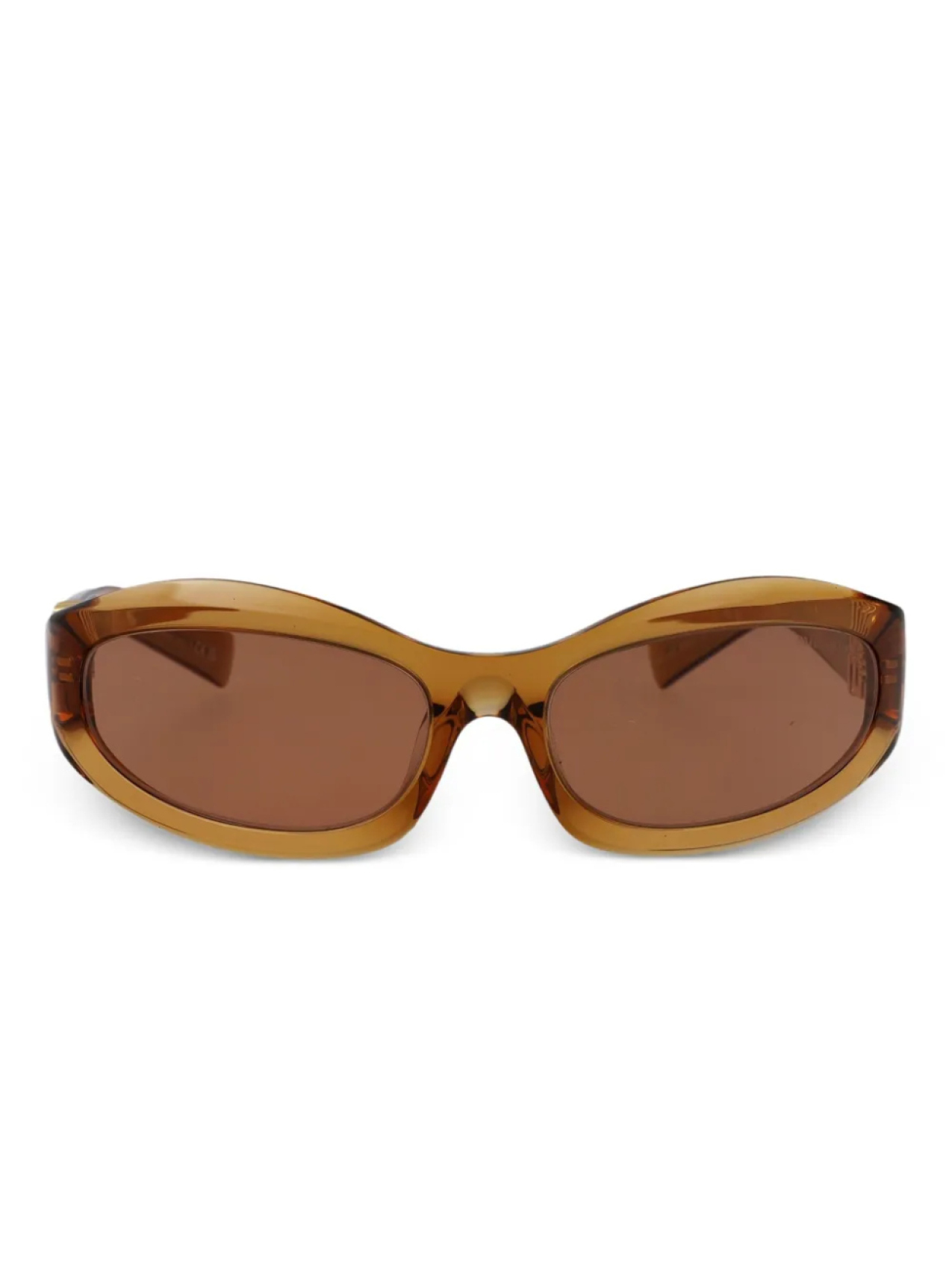 

Miu Miu Eyewear shield-frame солнцезащитные очки, коричневый