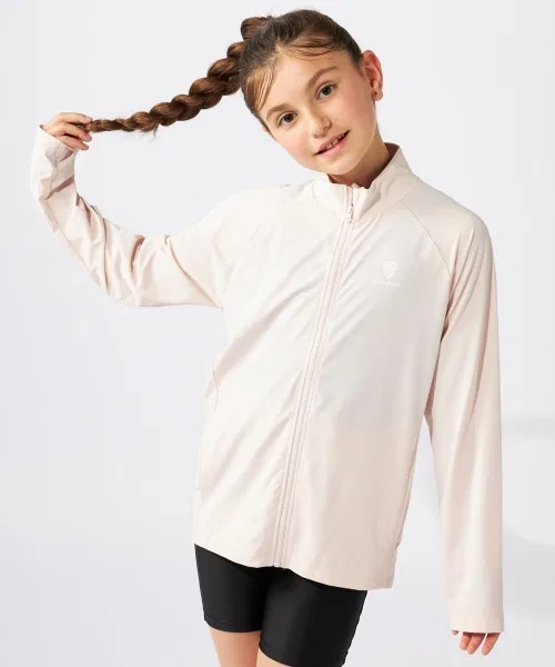 Рашгард с эффектом охлаждения BEAMS SCHOOL, детский, светлый розовый