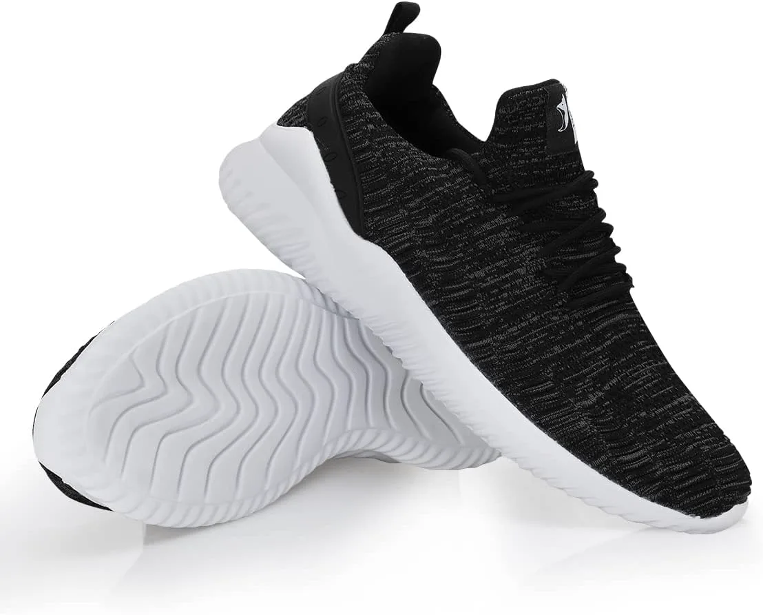 Кроссовки Flysocks для мужчин с легкой посадкой, нескользящие рабочие туфли, легкие дышащие сетчатые кроссовки для повседневной носки, тенниса, бега и ходьбы, серый — фото 4