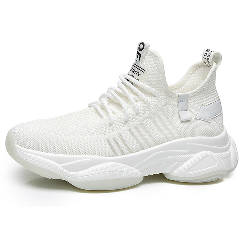 

SENJIALUO Антискользящие износостойкие мужские кэжуал кеды низкие белые, цвет White