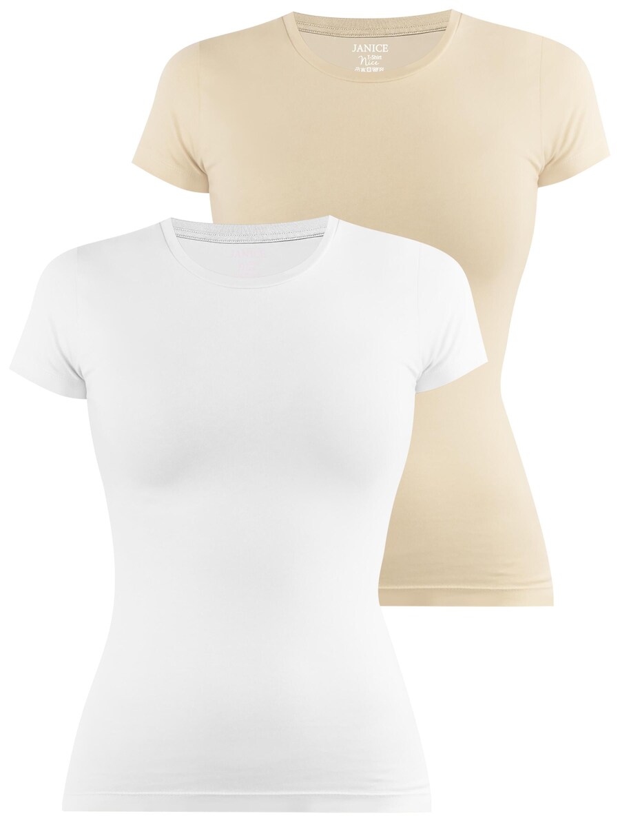 

Футболка Janice Shirt Nice, цвет beige/white