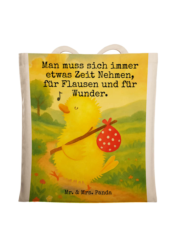 

Mr. & Mrs. Panda Сумка Uni Bag с дизайном Chick Wander и надписью, белого цвета