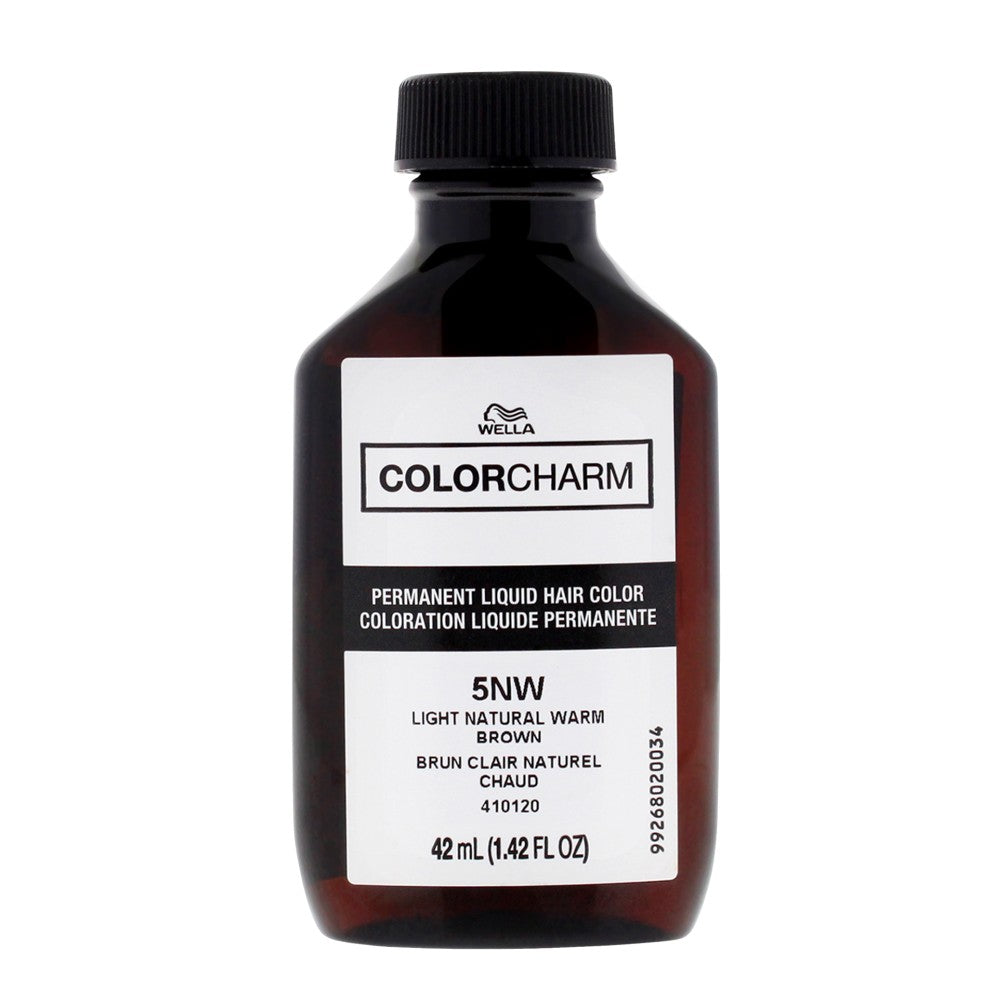 Стойкая жидкая краска для волос Color Charm - 5NW Светлый натуральный теплый блонд от Wella, подходит для мужчин и женщин - 1,42 унции (42 г), прозрачный — фото 2