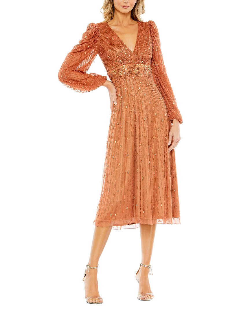 

Коктейльное платье Mac Duggal, цвет cognac
