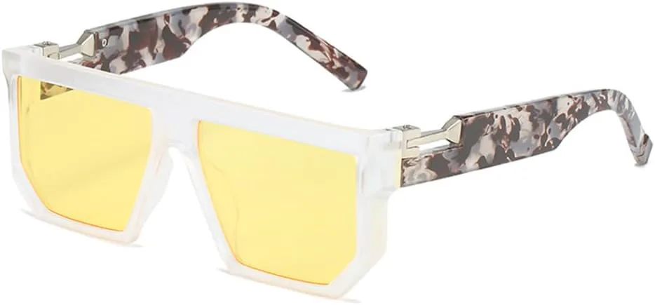 

Солнцезащитные очки LVTFCO Fashion Shield с декоративной оправой и полимерными линзами, в винтажном стиле, для повседневной носки, с защитой от УФ-излучения UV400, C6