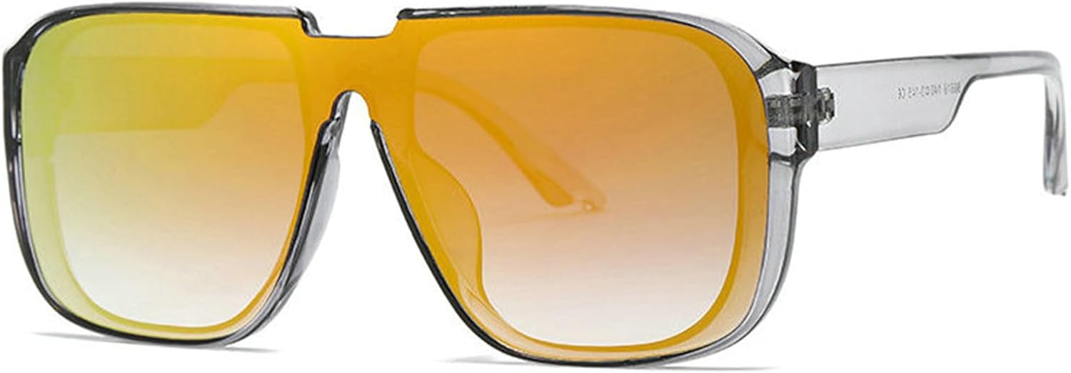 

Винтажные солнцезащитные очки Willochra большого размера с плоской верхней частью, модные мужские и женские, роскошные цельные черные очки-пилот с защитой от УФ-излучения UV400, C4