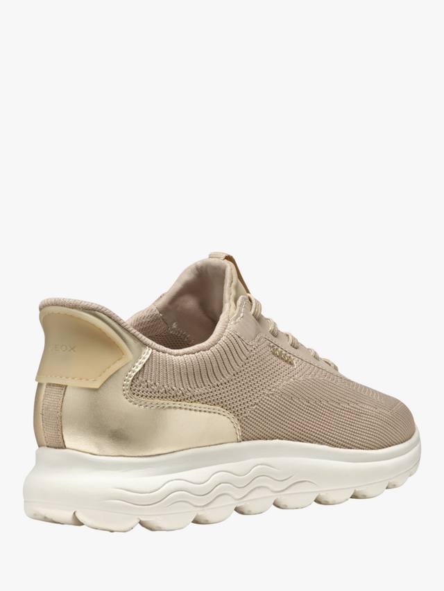 Кроссовки на шнуровке spherica plus Geox, цвет Light Taupe/Light Gold — фото 4
