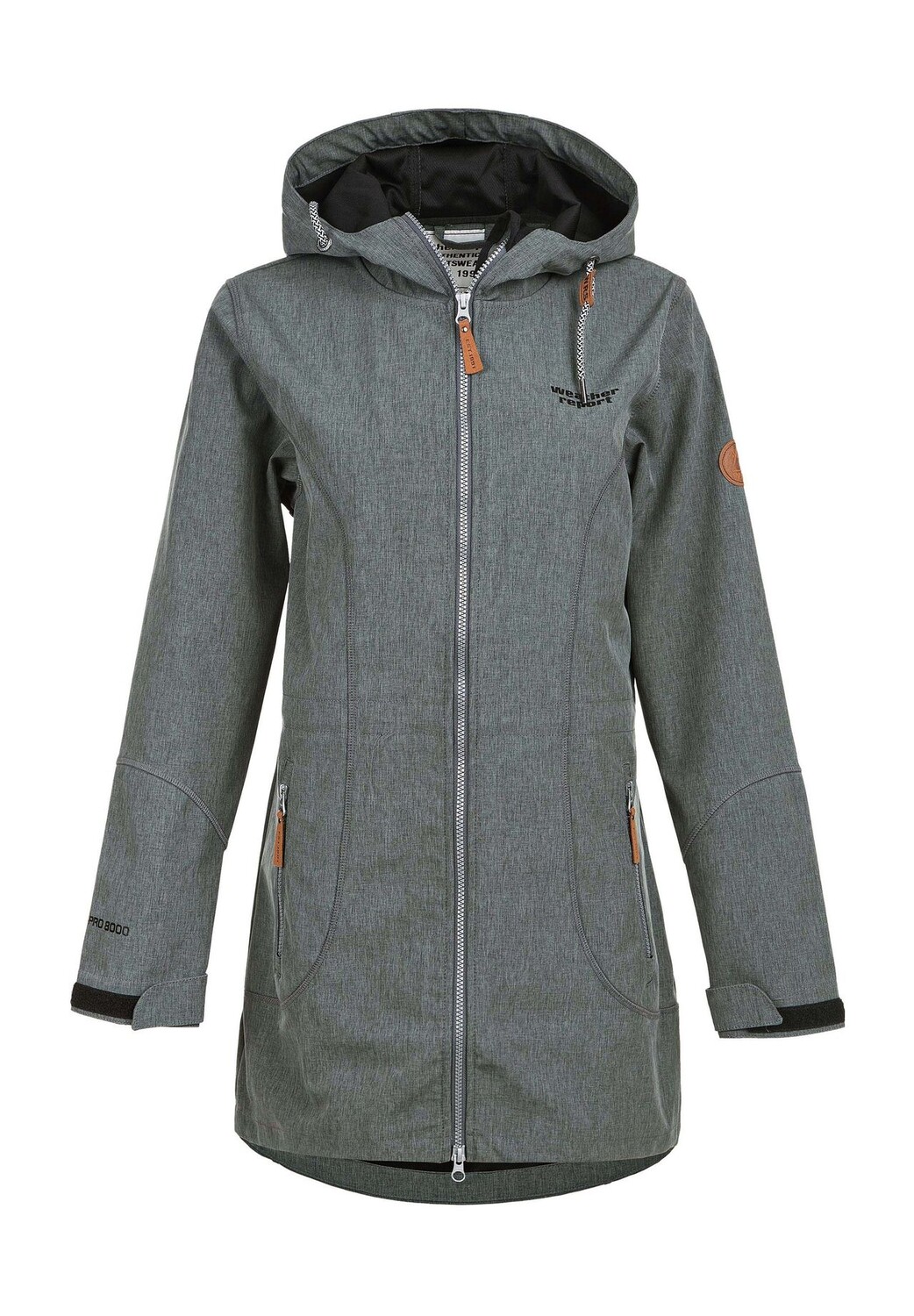 

Куртка из софтшелла LILAN с проклеенными швами weather report, цвет Dark Grey Melange