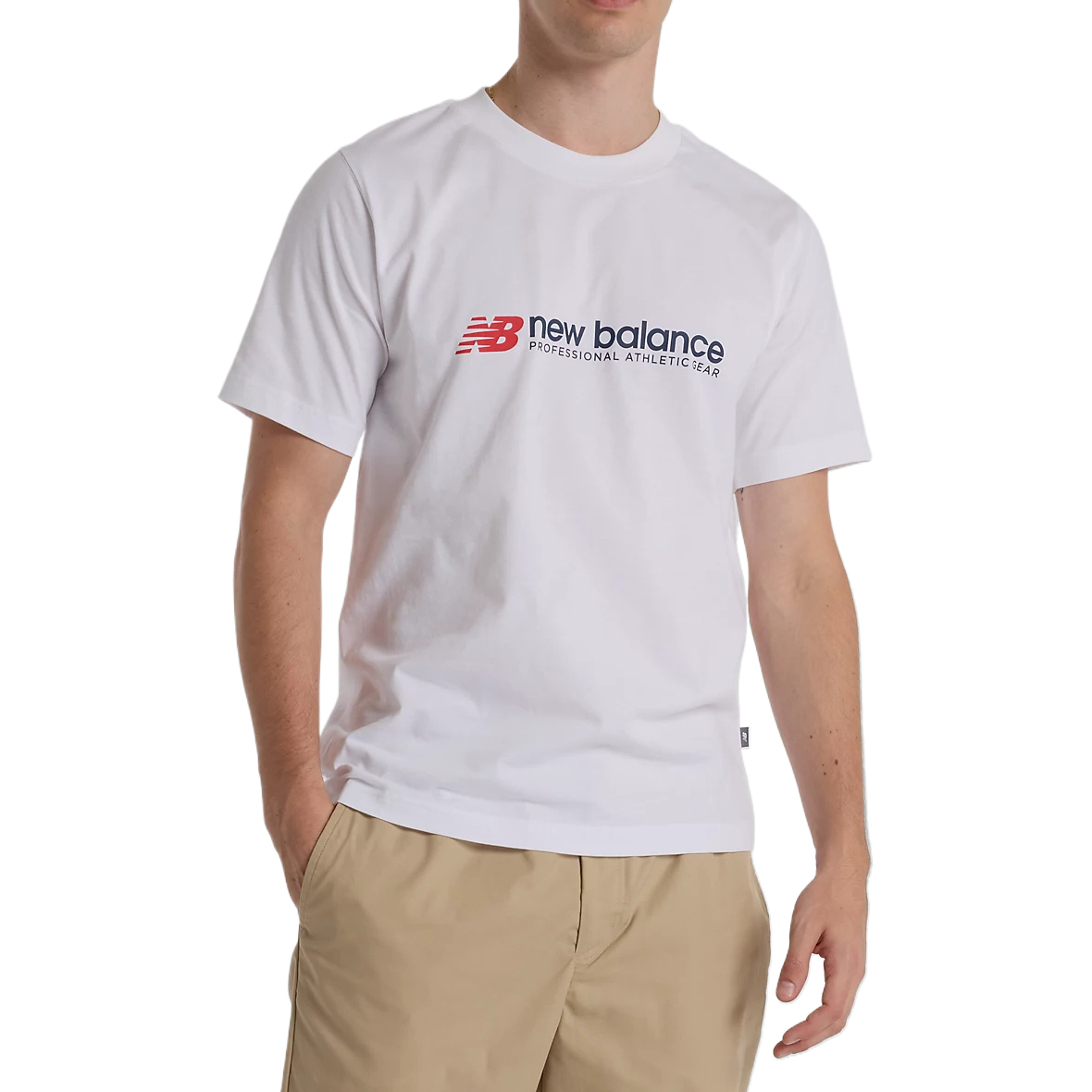 

Профессиональная мужская футболка New Balance, белый