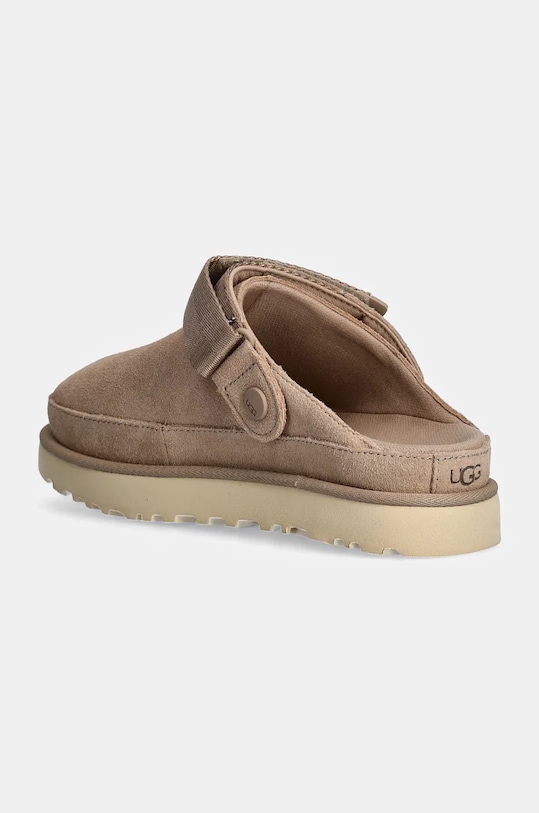 Замшевые шлепанцы Goldenstar Clog Ugg, бежевый — фото 3