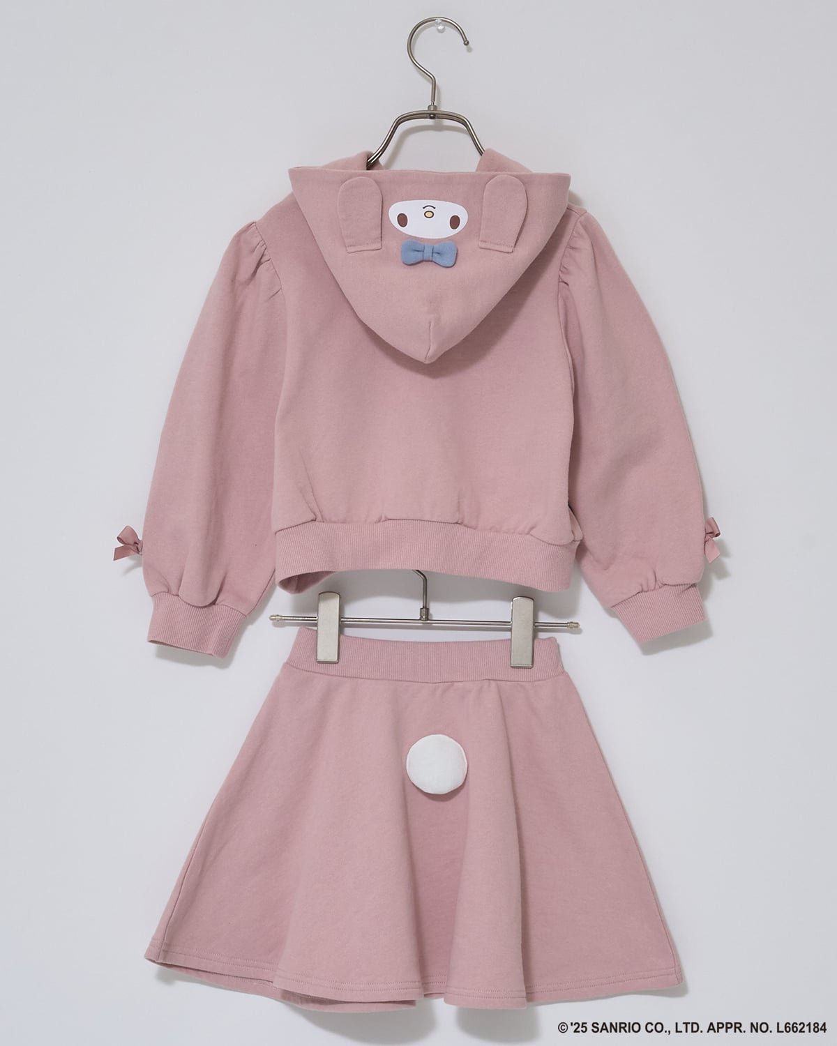 Комплект из худи и расклешенной юбки-трансформера Lycee mine, Off white — фото 4