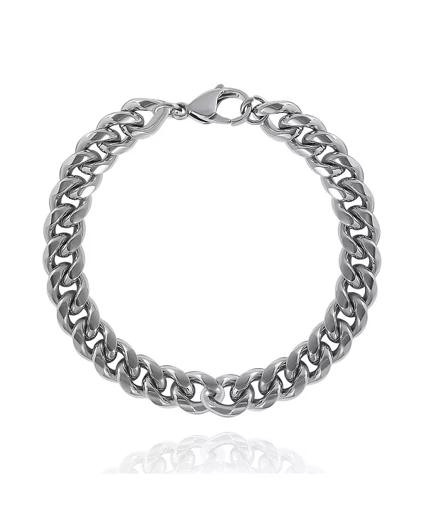 

Мужской браслет-цепочка серебряного тона Lucky Brand, silver