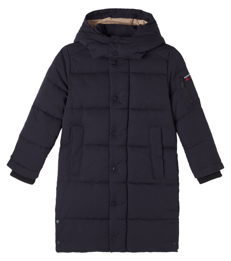 

Пуховик с капюшоном Scotch & Soda Kids, Anthracite