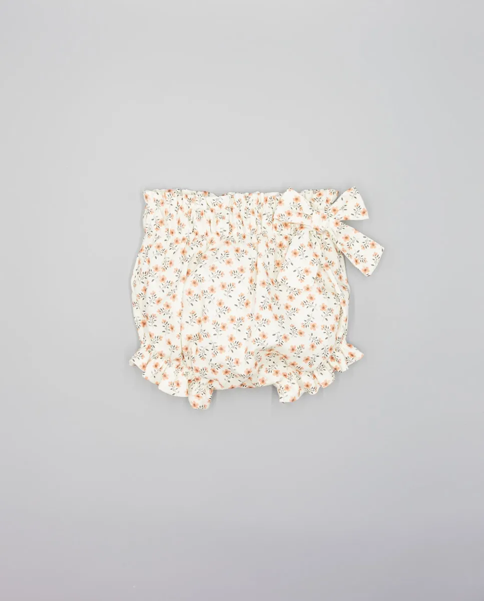 

Маленький детский комбинезон с бантиком Fina Ejerique, светло-бежевый