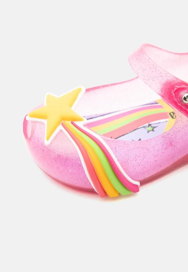 Балетки ultra ludica с ремешком на щиколотке Mini Melissa, Pink/Yellow — фото 3