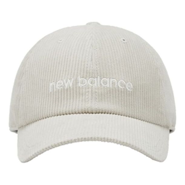 

Бейсболка New Balance Wordmark Logo Corduroy Cap 'White', белый
