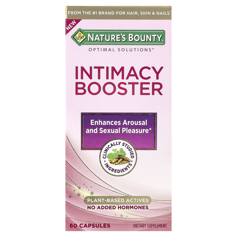 

Nature's Bounty, Optimal Solutions, усилитель интима, 60 капсул