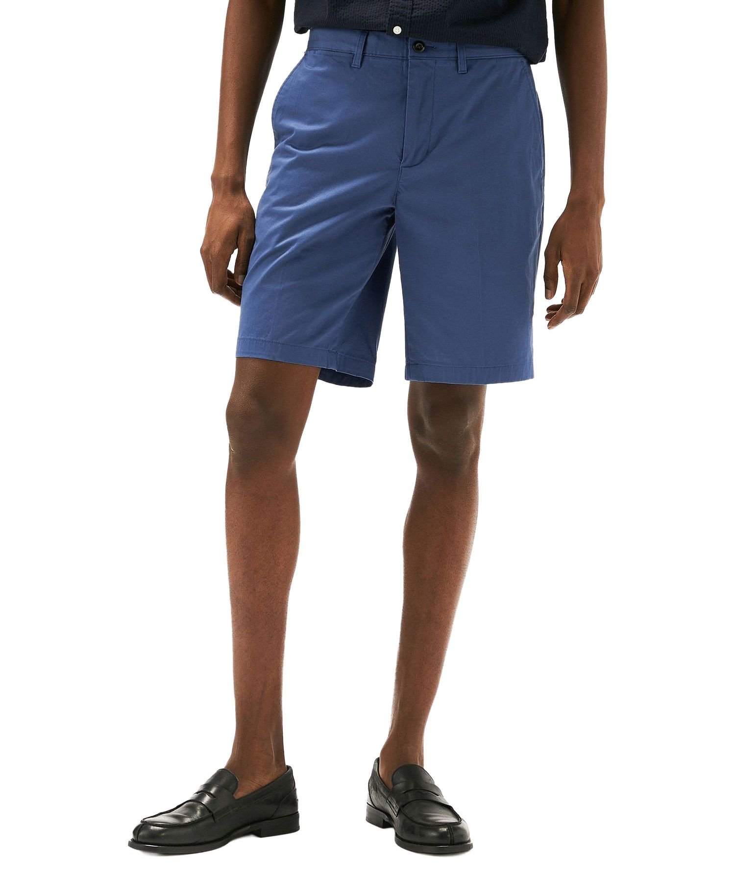 Шорты из хлопкового атласа TOMMY HILFIGER, Blue C4Y