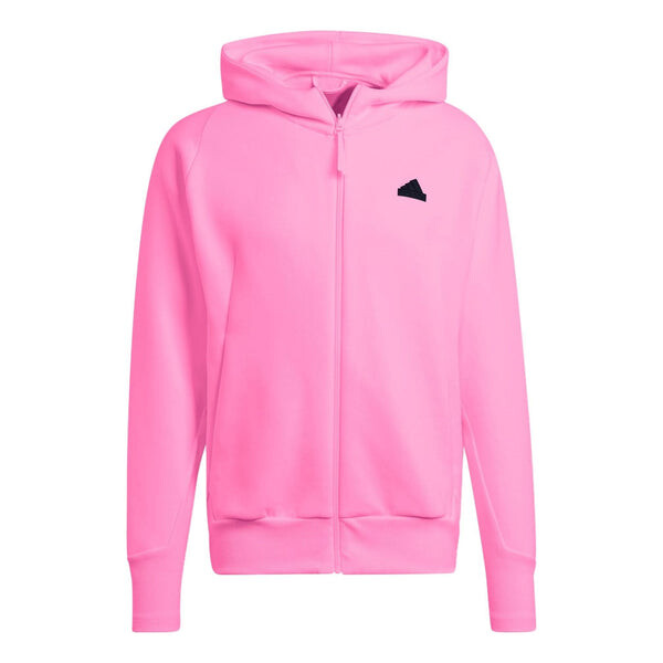 

Куртка zne premium полноразмерная застежка-молния с капюшоном спортивная куртка Adidas, розовый
