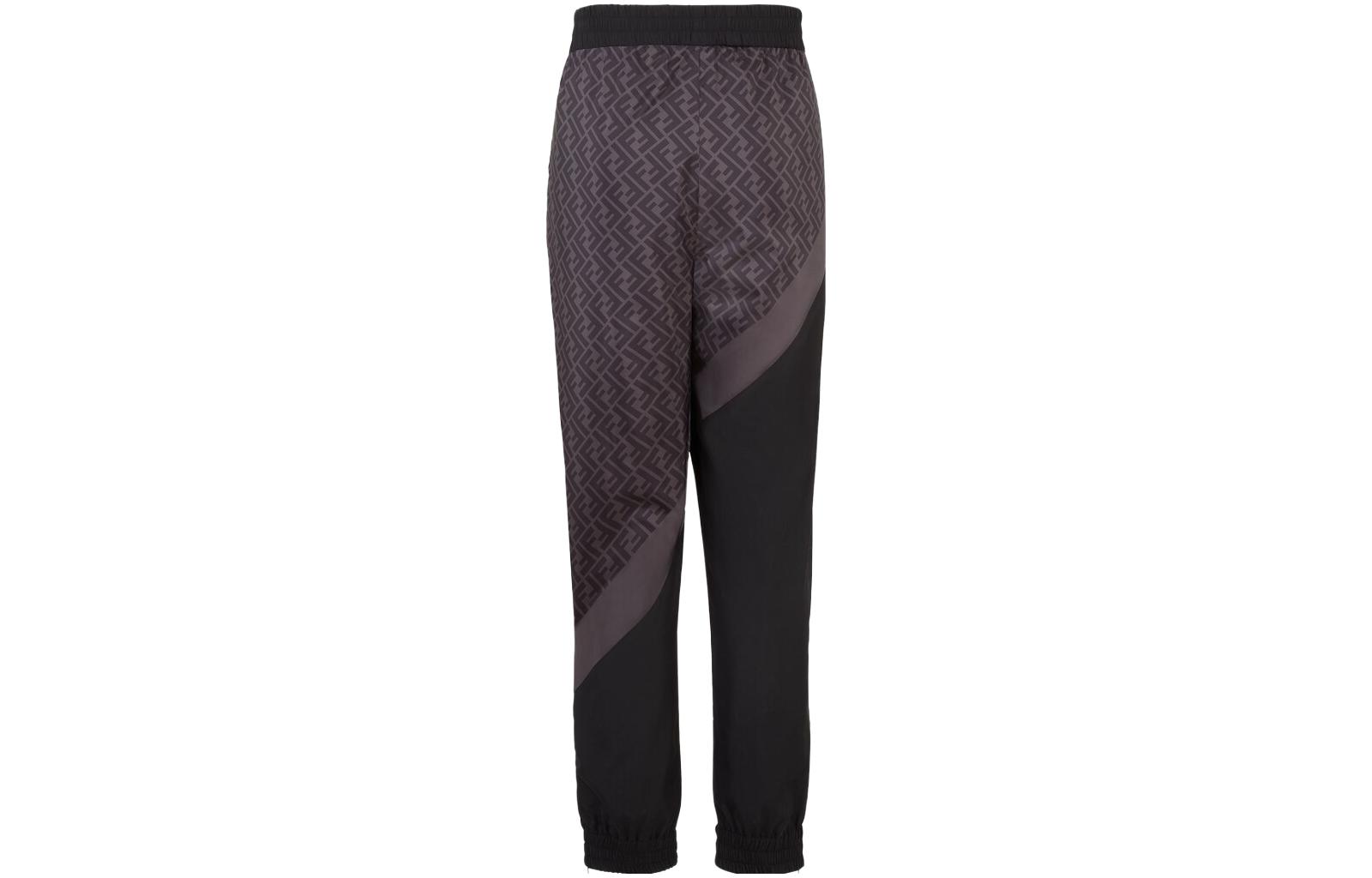 FENDI Повседневные брюки мужские Black Moderate Straight Fit — фото 4