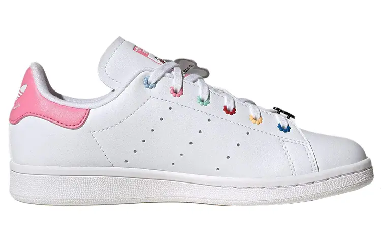 Adidas originals AdiFOM Stan Smith Mule Kids Кроссовки для скейтбординга Дети, White/Pink — фото 2